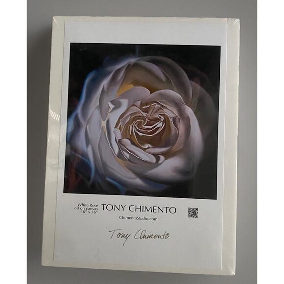 White Rose by Tony Chimento Signed Art Poster 13"x19" #1 - Picture 1 of 1